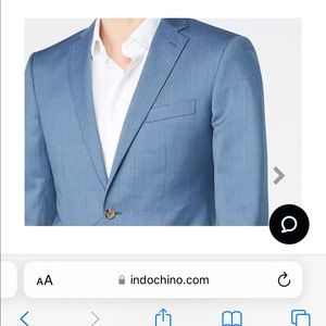 NEVER WORN INDOCHINO BLUE SUIT